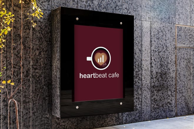 Hertbeat Cafe signage